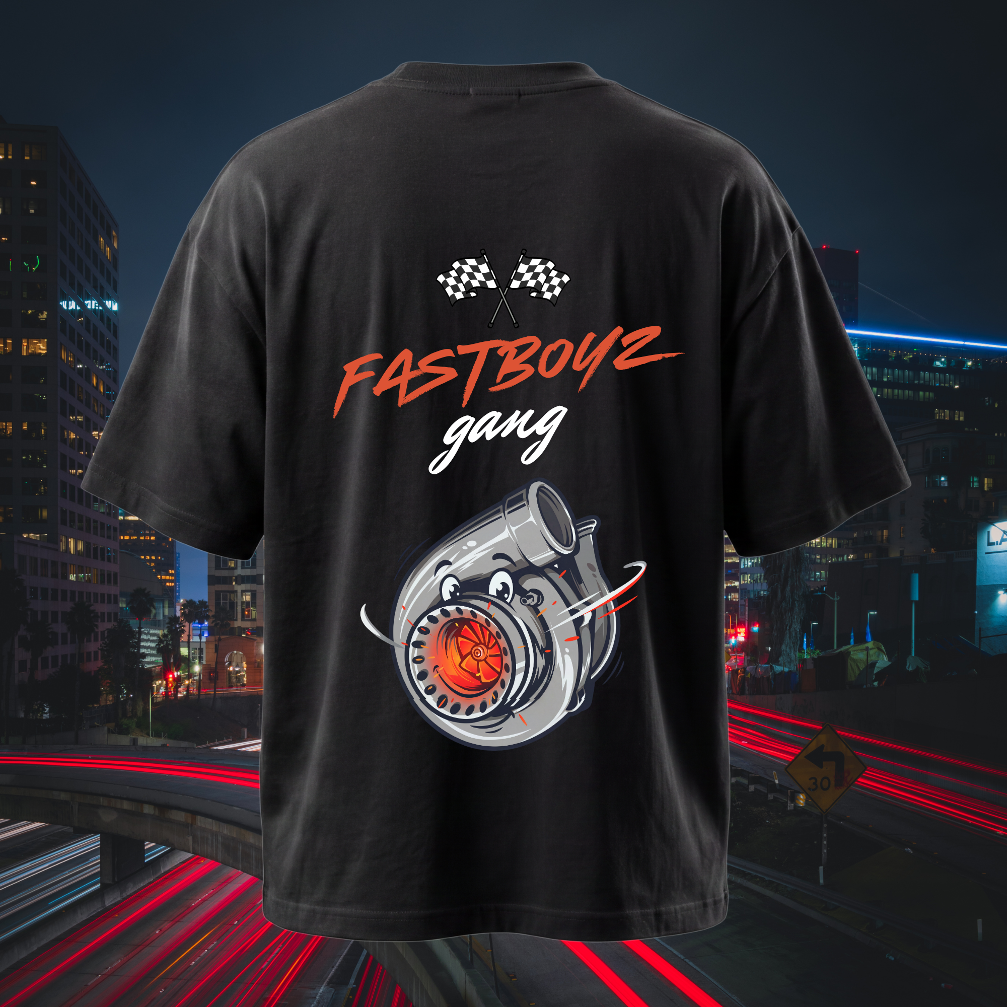 FastBoyz Gang: Turbo Design, Short Sleeve T-Shirt