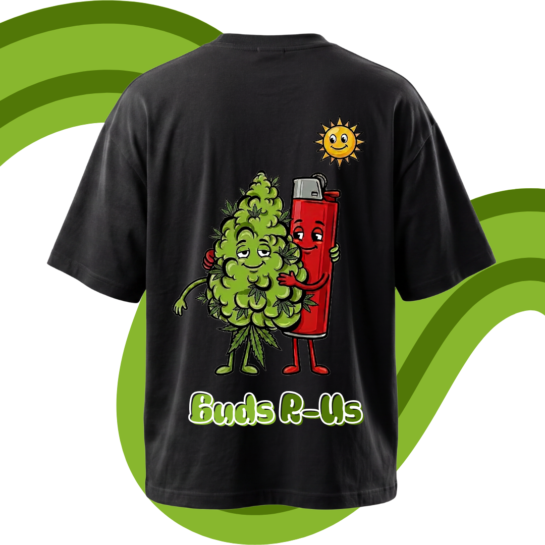 Weed Bud x Lighter: Buds R-Us Design, Short Sleeve T-Shirt